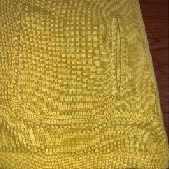 NWT Susan Graver 3X yellow sweater 3/4 sleeves pockets plus size preppy spring - Picture 8 of 9